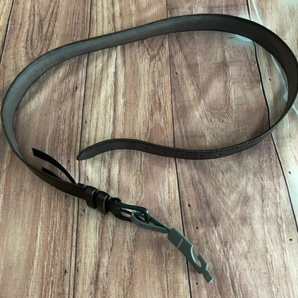 ALLSAINTS 35mm Embossed Leather Belt, Size 42 - Picture 3 of 7